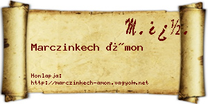 Marczinkech Ámon névjegykártya